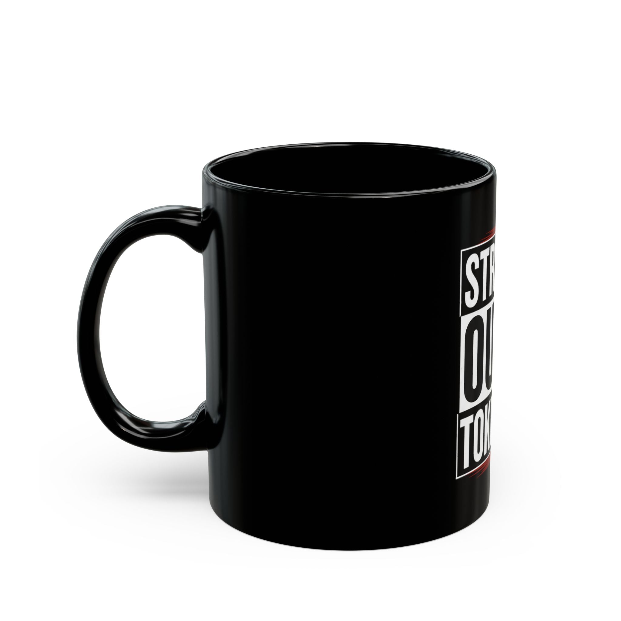 Straight Outta Tokens Black Mug