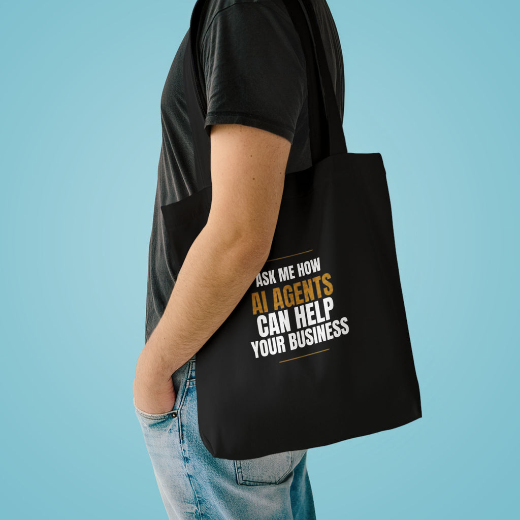 Ask Me How AI Agents Can Help Your Business Tote Bag