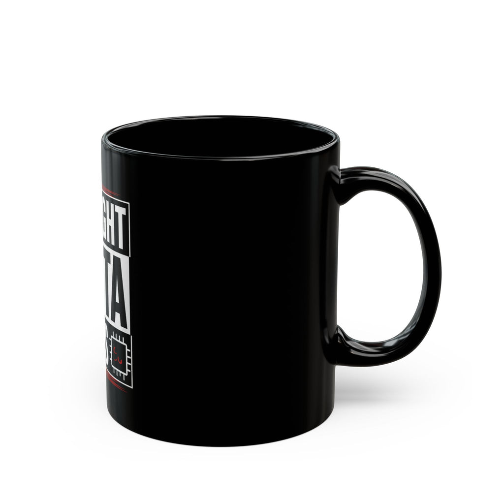 Straight Outta Tokens Black Mug