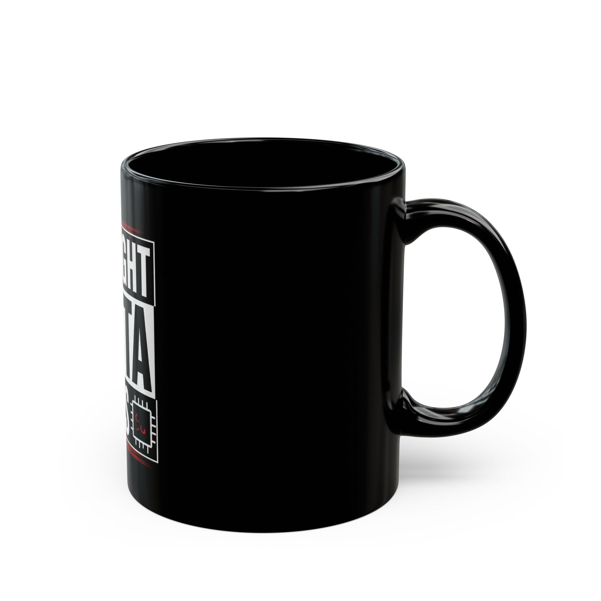 Straight Outta Tokens Black Mug