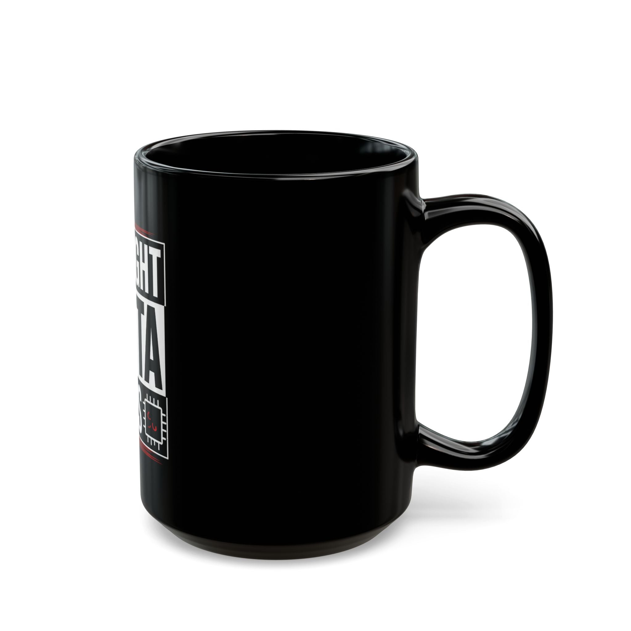 Straight Outta Tokens Black Mug
