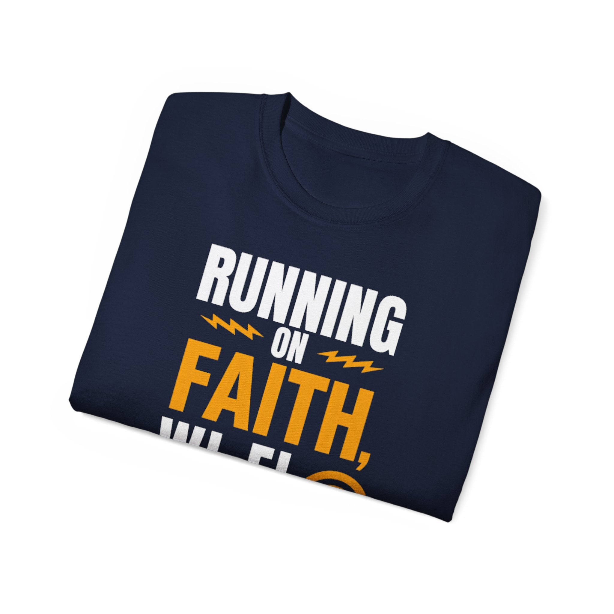Running On Faith, Wi-Fi, And AI T-Shirt