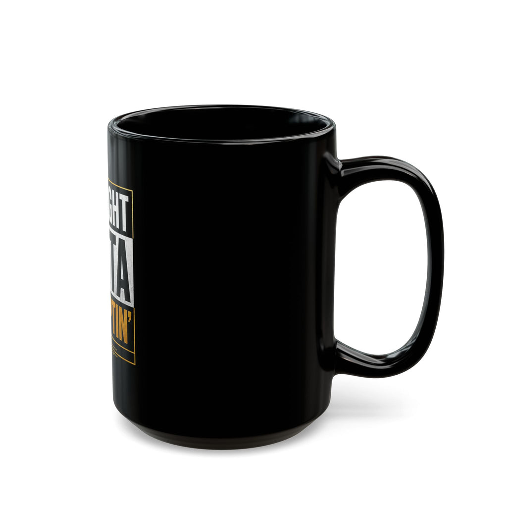 Straight Outta Promptin' Black Mug