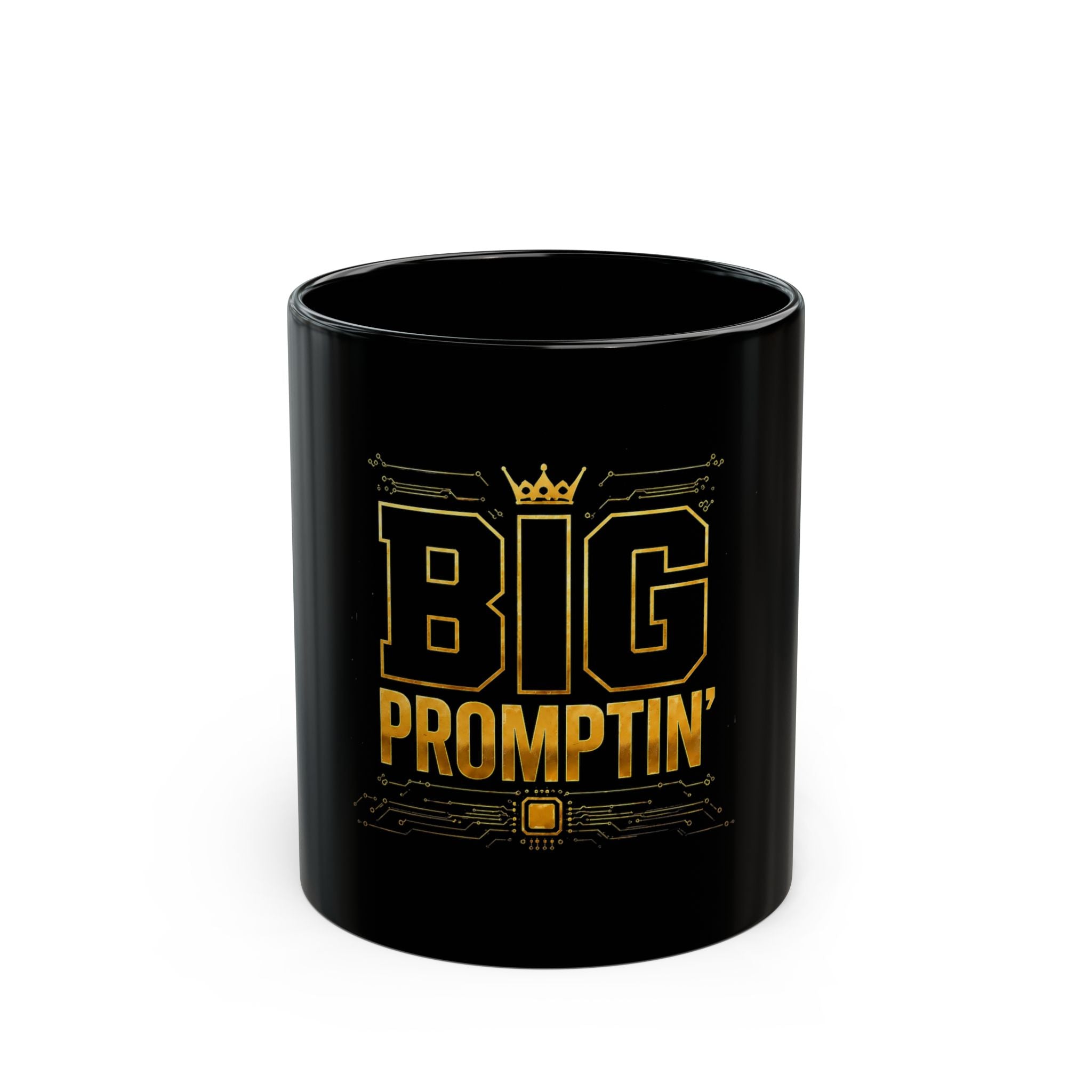 Big Promptin' Black Mug