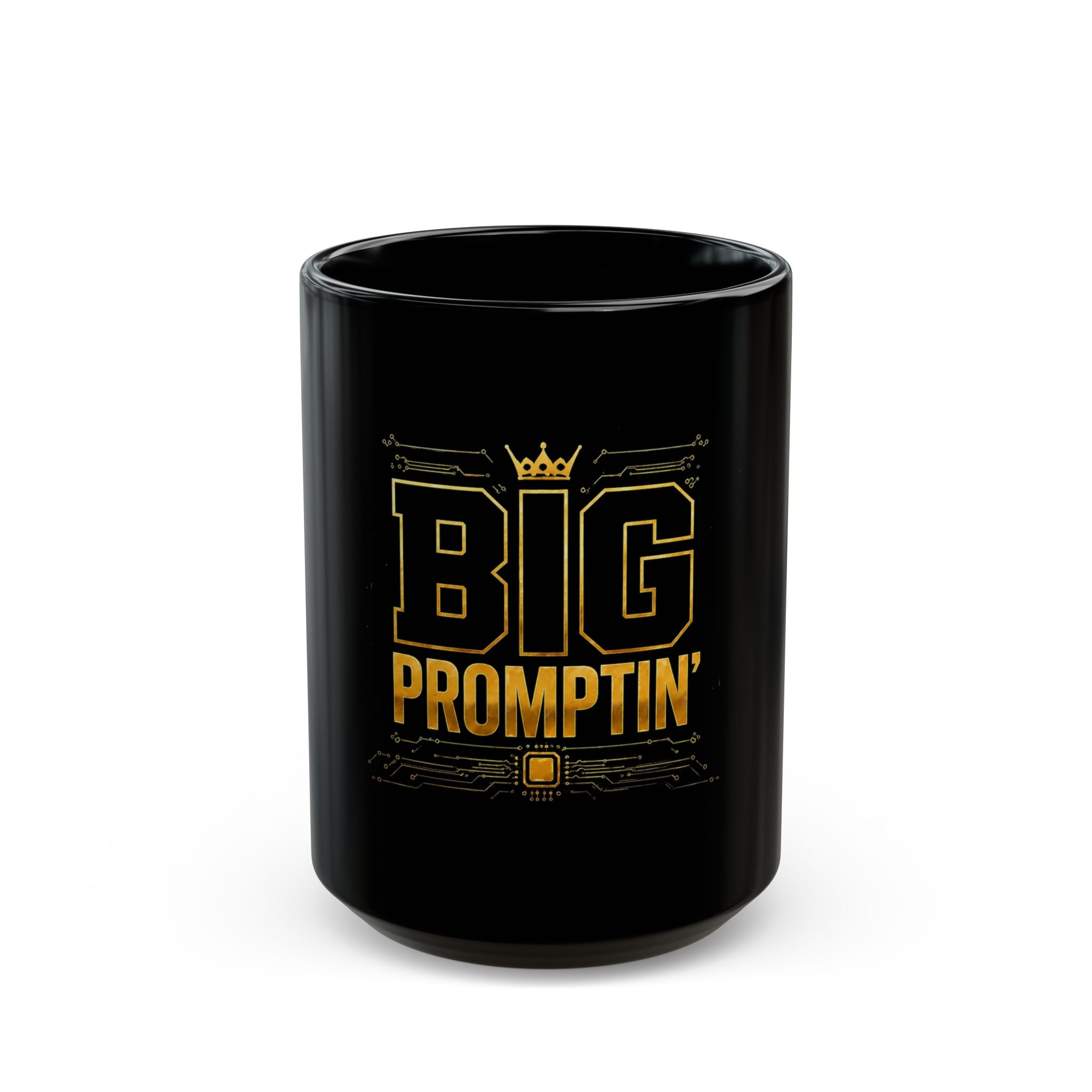 Big Promptin' Black Mug