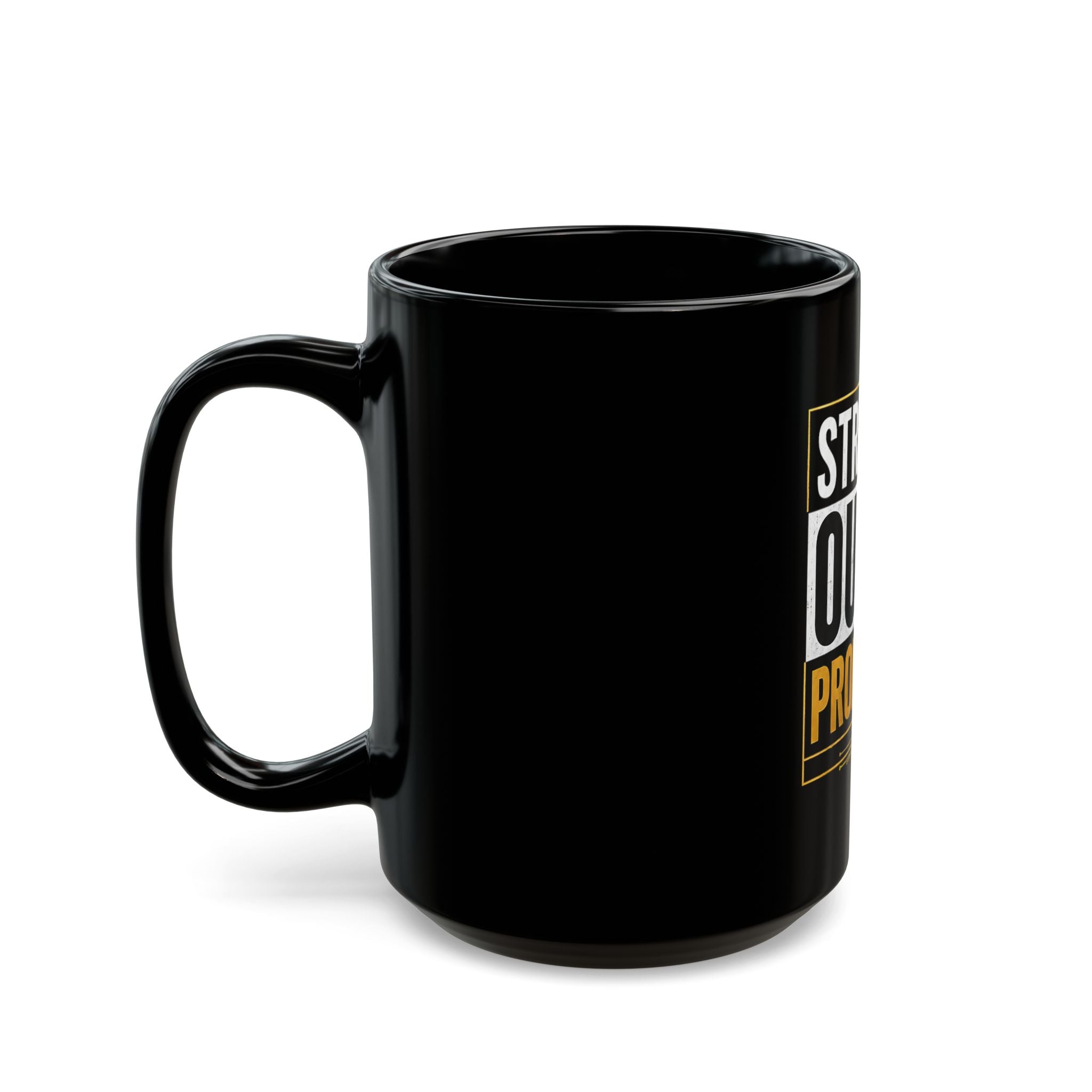 Straight Outta Promptin' Black Mug