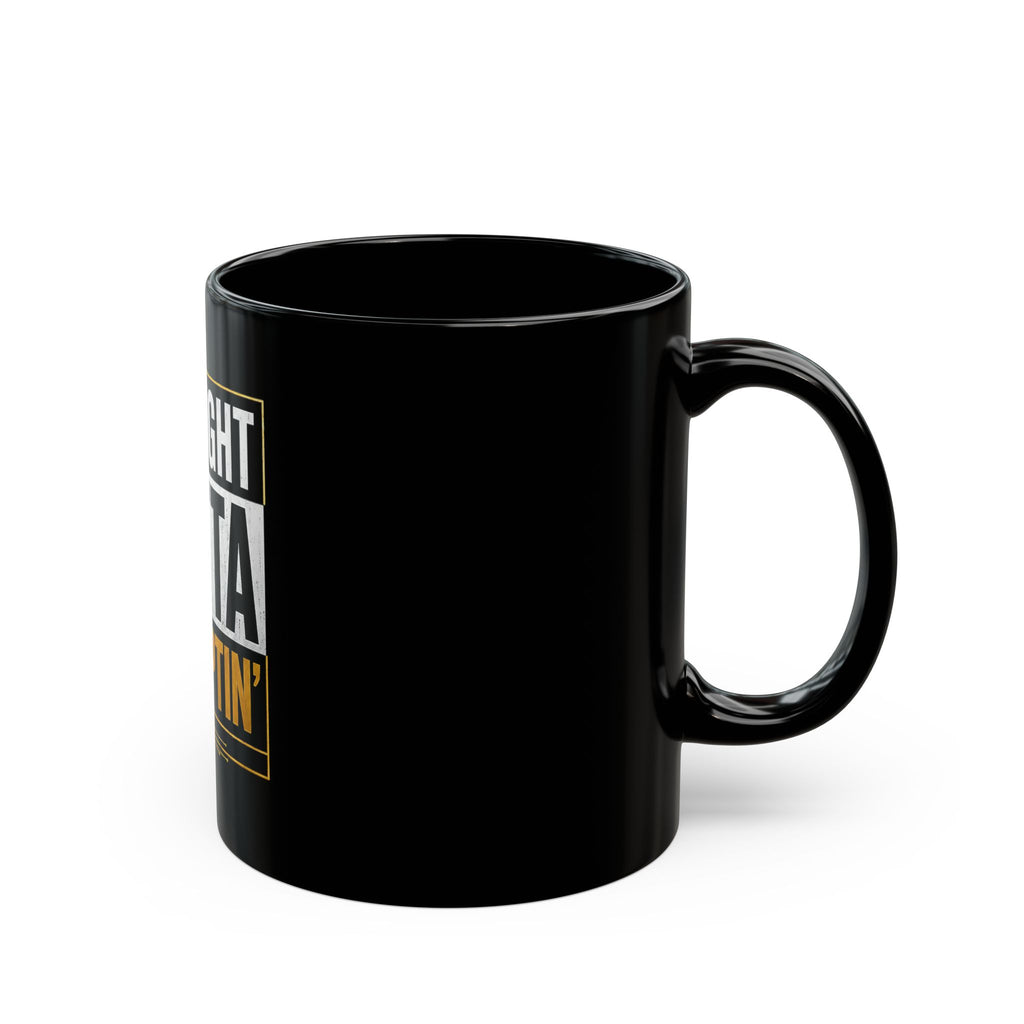 Straight Outta Promptin' Black Mug
