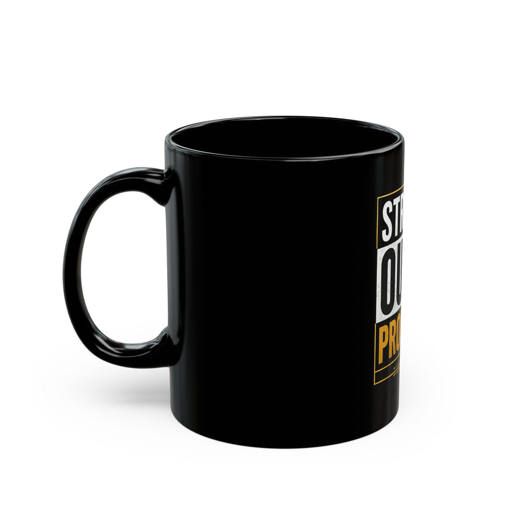 Straight Outta Promptin' Black Mug